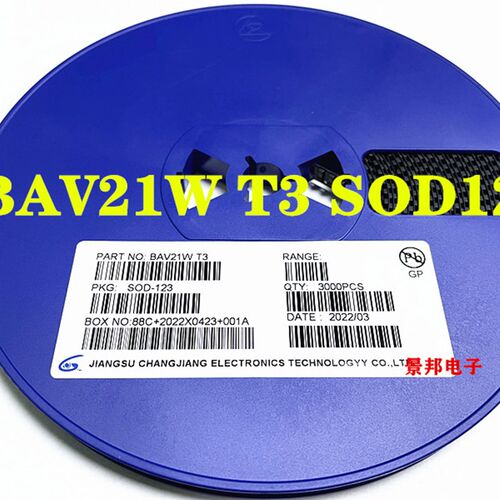 BAV21W BAV21WS T3 SOD-123/SOD323 1206 200V/200mA 贴片二极管