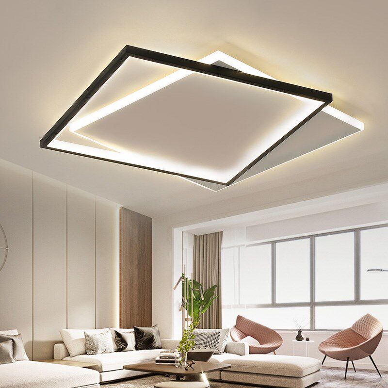 卧室吸顶创意个性几何led现代简约主卧室灯书房客厅会议室温馨灯