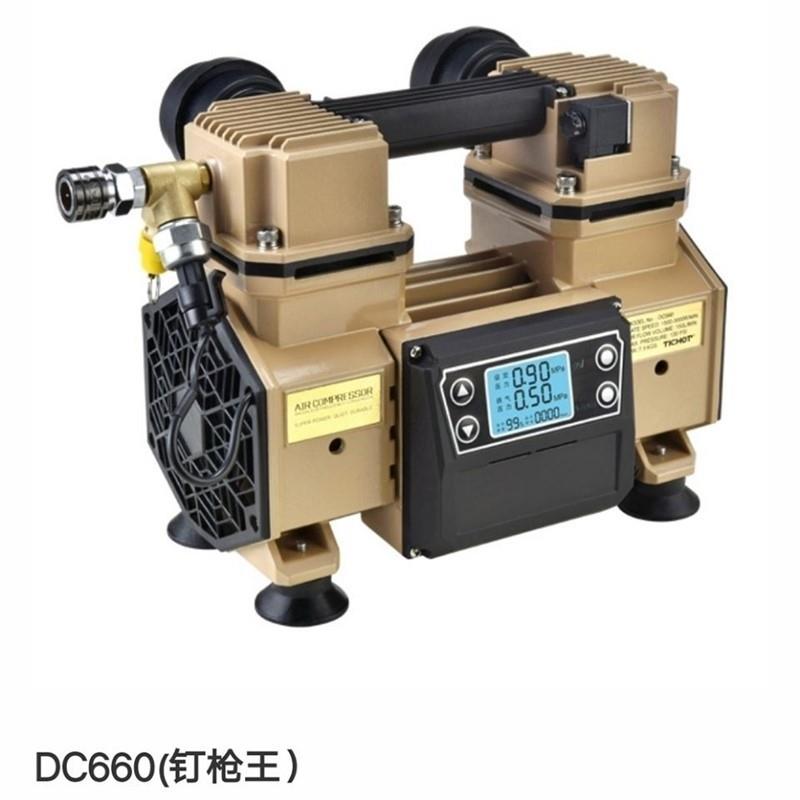 铁成660无刷变频永磁空压机便携小型无油静音木工喷漆王气泵