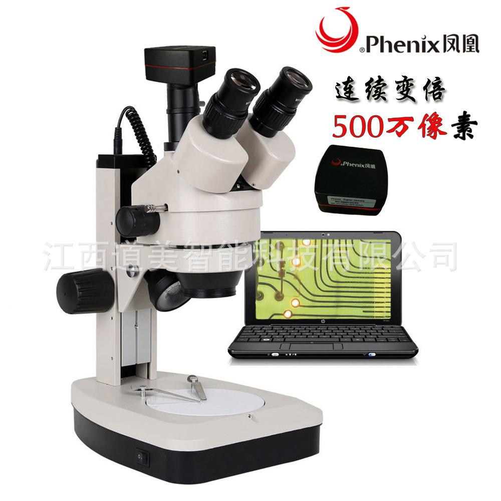 多X凤TL一-1/65-VT/MT凰光学变倍体视显微镜种配置CMOS拍照相机体