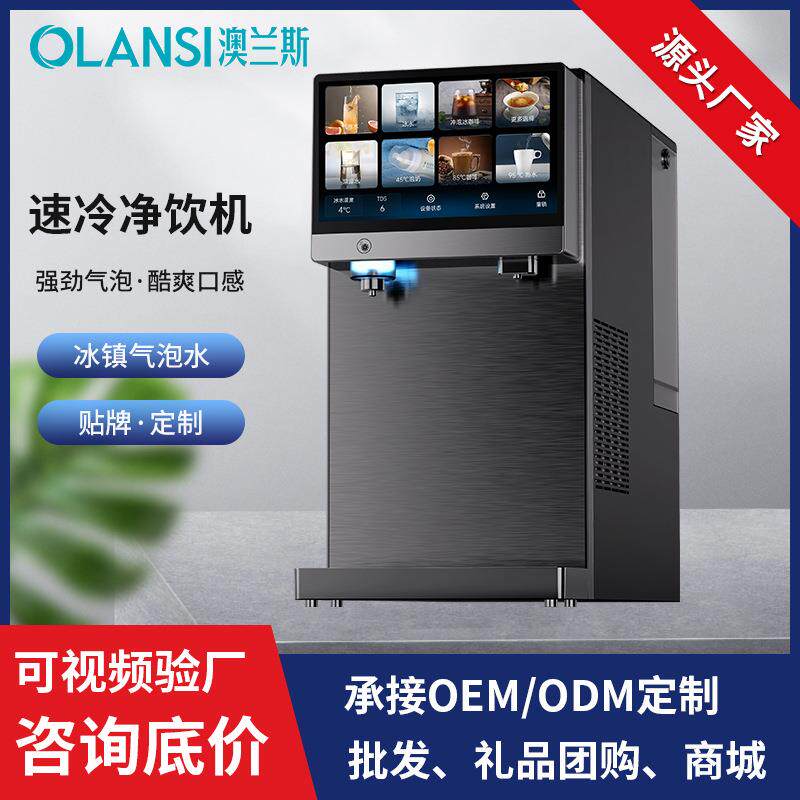 冰镇气泡水净饮机家用台式免安装管线双模式反渗透智能直饮净水器