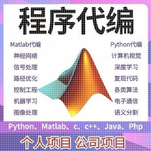 matlab代编程序python代码深度机器学习图像信号处理算法通信彷真