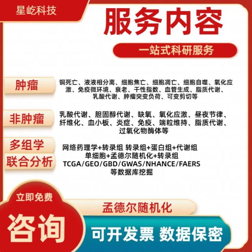 生信分析 医学项目定制 专业硕博团队 真实现成数据 全程定制服务
