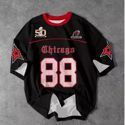 新面包潮牌深蓝色长袖T恤