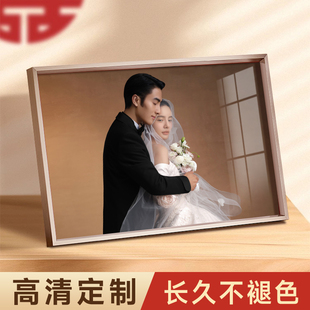 婚纱照摆台加照片打印洗照片做成相框摆台结婚照片定制洗相片diy