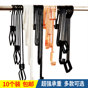 极速服装 店es挂钩加长S钩菱型金属铁艺扁圆s勾菱形烤漆钩子配件衣