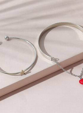 极速【珠黛饰品】韩版r创意小清新百搭小星星树脂小心手镯套装