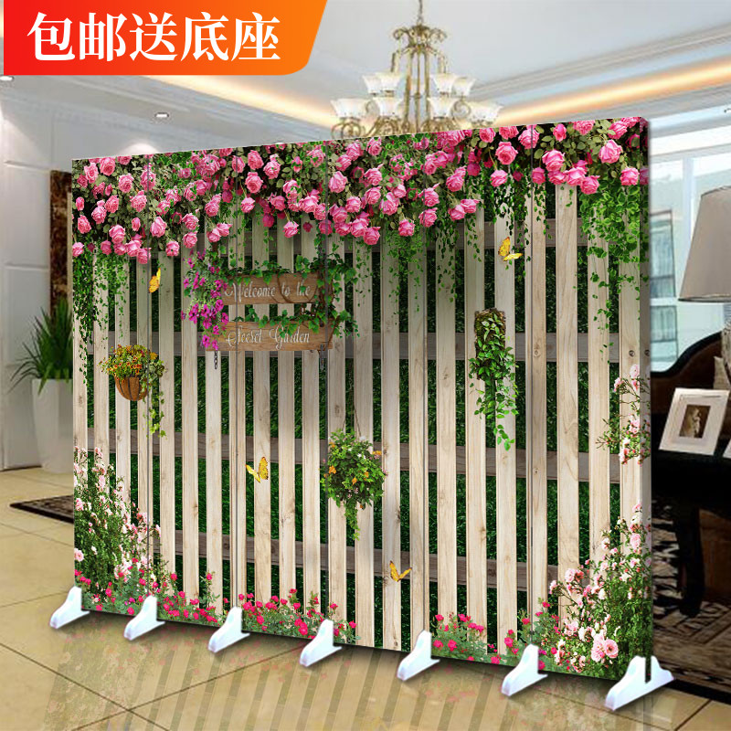 极速屏风玄关门酒吧餐厅6扇隔断客厅卧室试N衣间移动折叠欧式咖啡