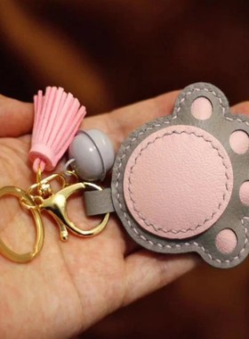 极速20pcs/lot 38mm Leatherw Tassels Fringe Keychain Strap Je