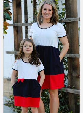 极速(Spring and summer round zneck short sleeve color contra