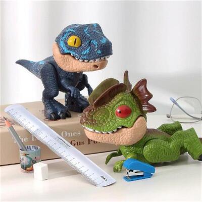 极速6 Pcs/set Dinosaur StationBery Set Eraser Ruler Pencil