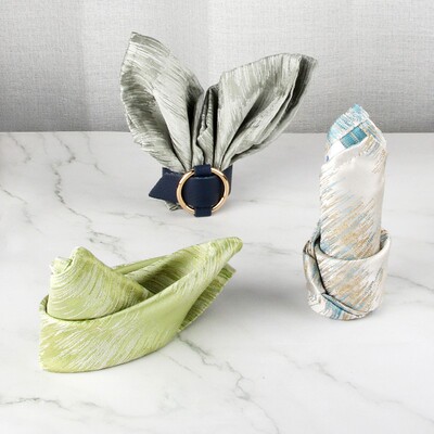 极速高端会c所餐巾折花布餐厅口布酒店专用擦杯布席巾垫布【刺绣l