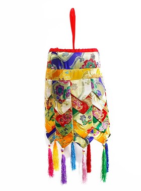 极速11#花金布宝幢藏传佛堂供佛装饰胜利幢佛幢/宝伞.法幢/2个