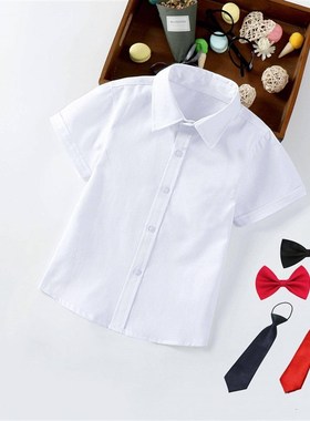 极速幼儿园入园证k件照衣服儿童衬衫上衣白色衬衣男童女校服宝宝