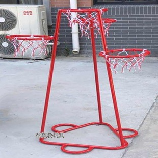 极速幼儿园不锈钢多篮式篮球架多功E能儿童投篮架篮球投球筐框幼