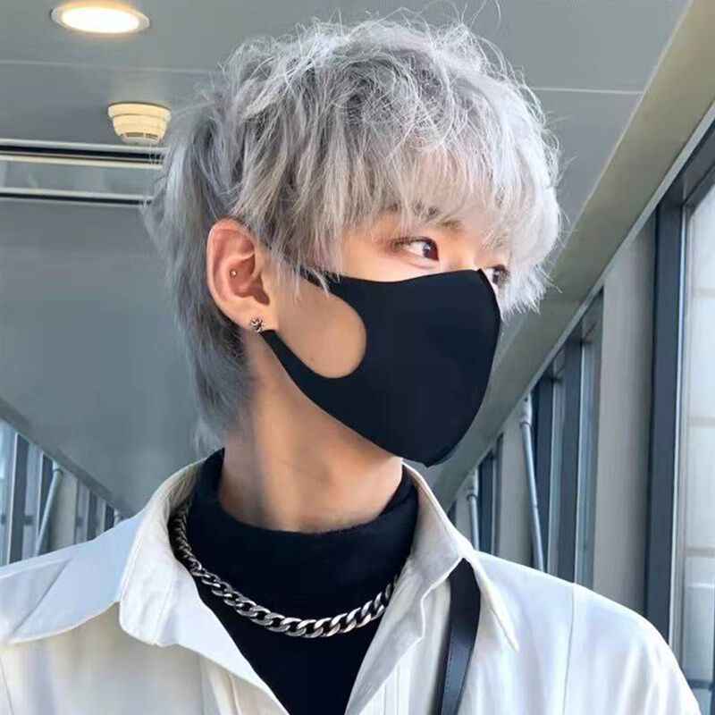 极速假发男士短直l发韩系微分碎盖日常韩版学生头短发奶奶灰男生