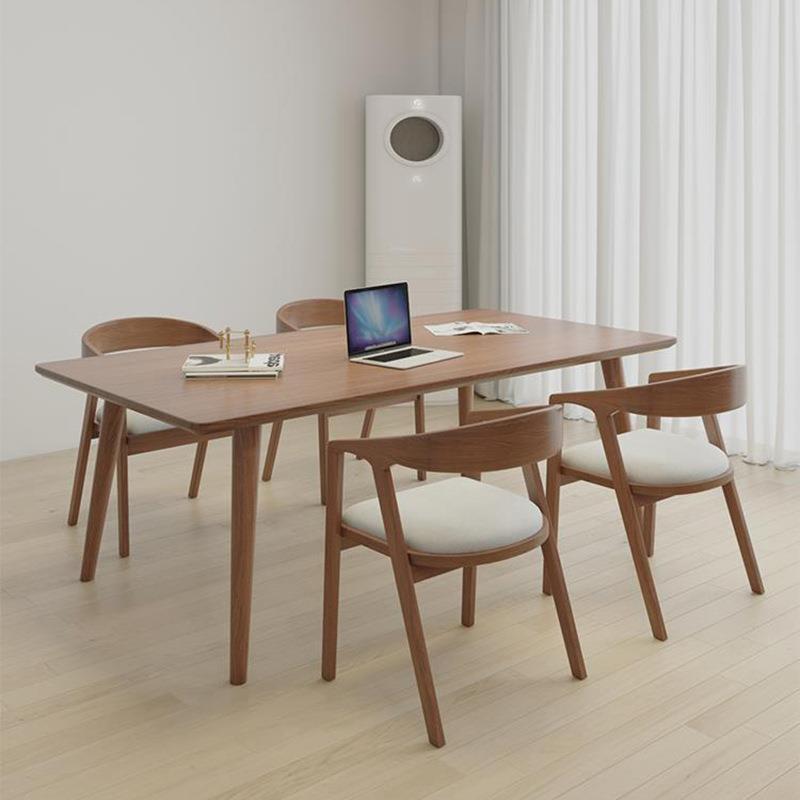 北欧全实木大长书桌简约家用办公电脑桌客厅学习桌卧室长条写字台