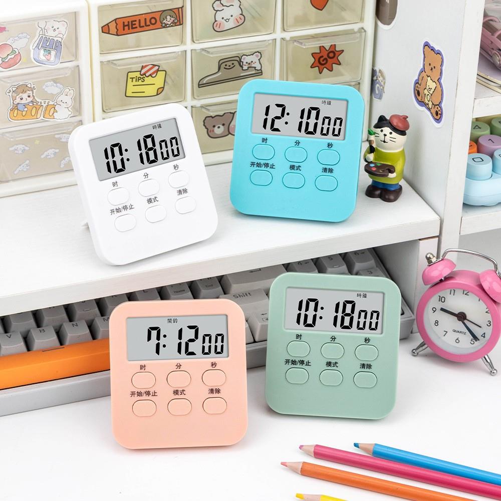 新款静音多功能计时器 时尚电子定时器学生闹钟学习时间管理器