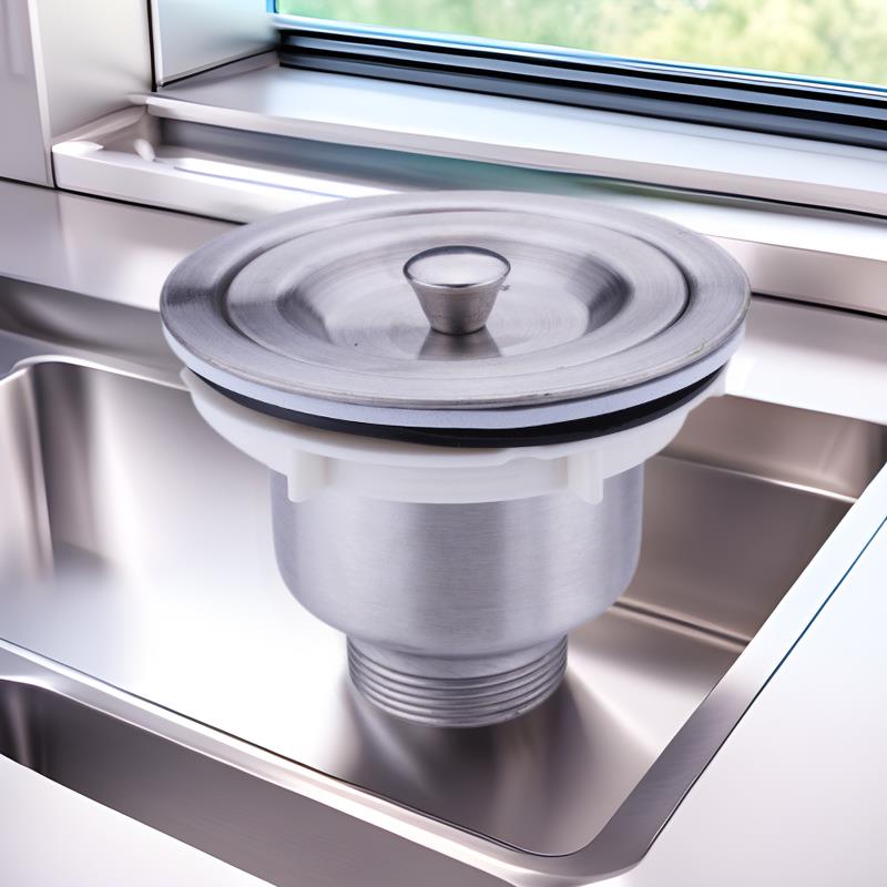 110厨房不锈钢水槽单槽8110下水器淘菜盆洗碗池下水管加长丝牙