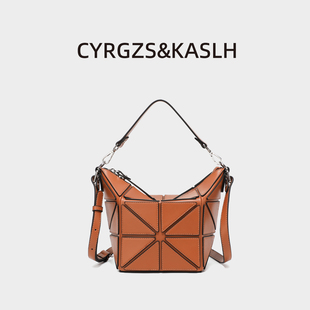 通勤女包手提包女水桶包轻奢斜挎包简约百搭单肩包设计感小众包包