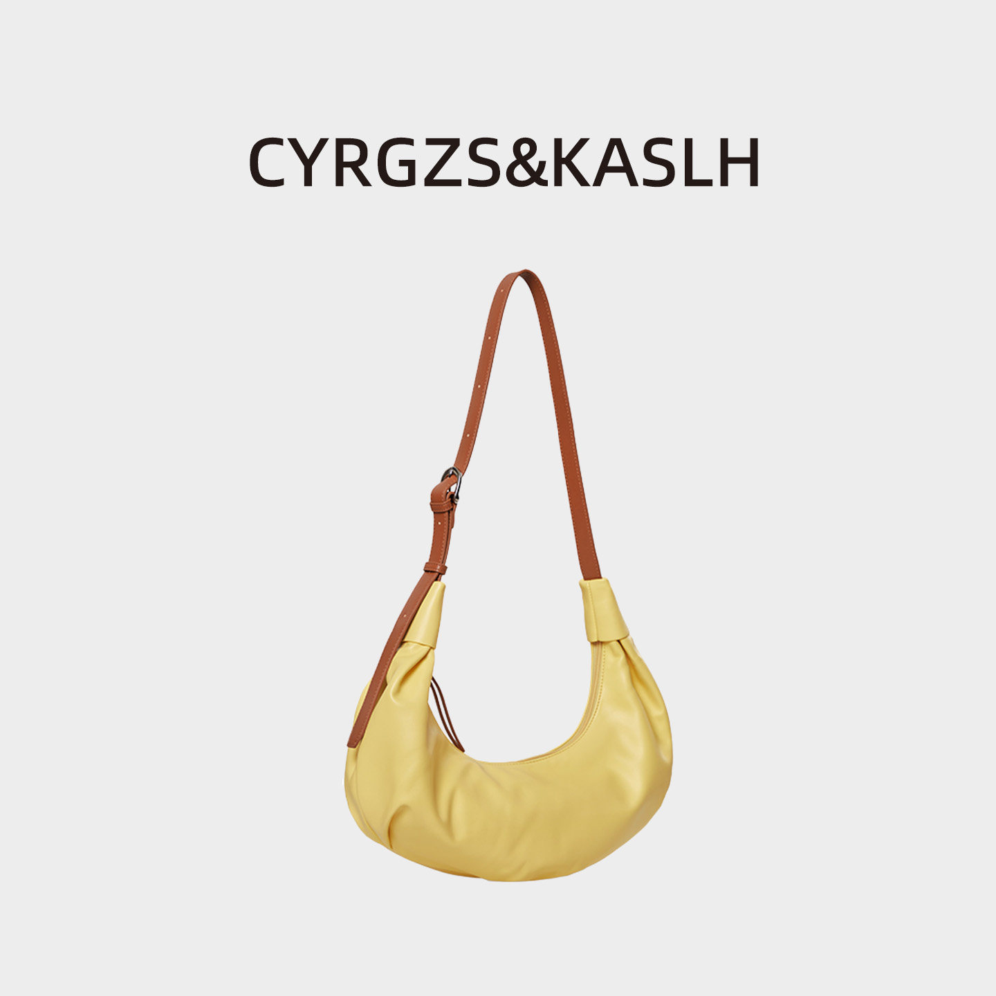 软皮牛角包小众不撞款斜挎包女包新款大容量高级感腋下包女饺子包