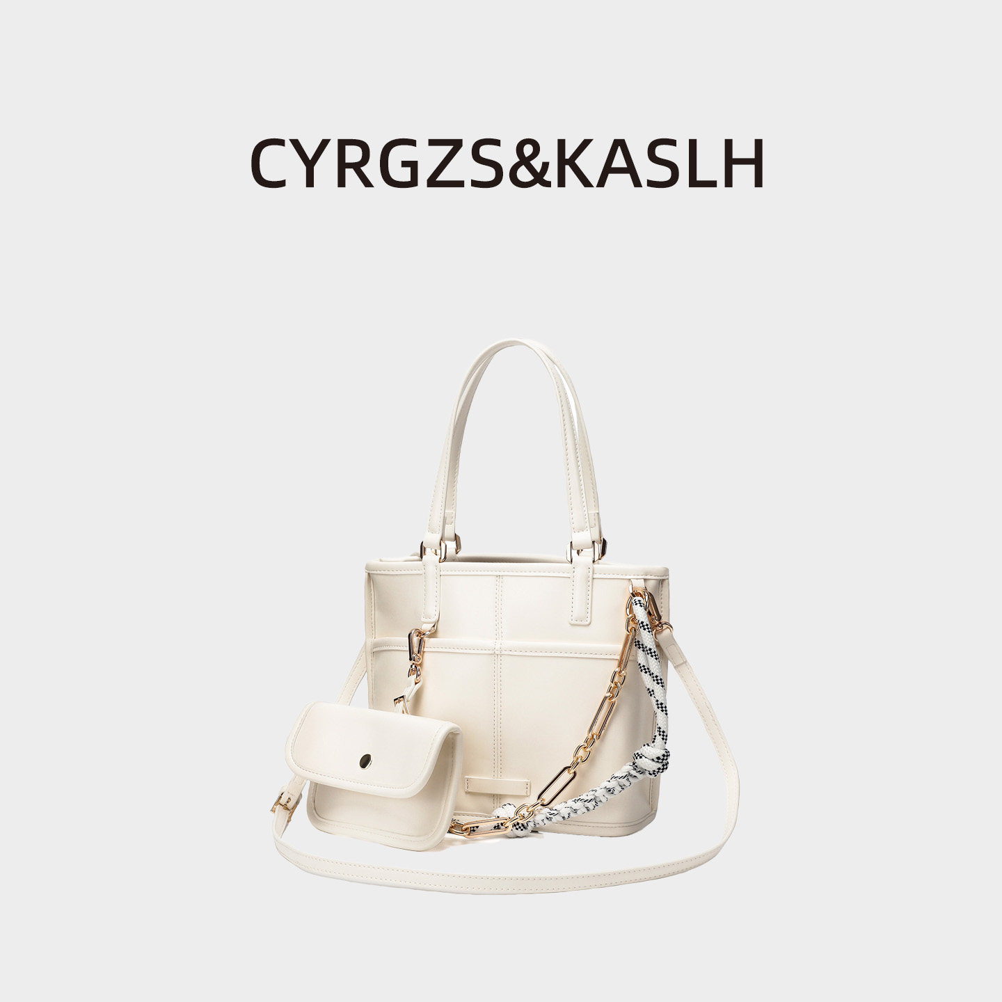 通勤女包腋下包小众不撞款包包单肩斜挎包手提包水桶包绳结链条包