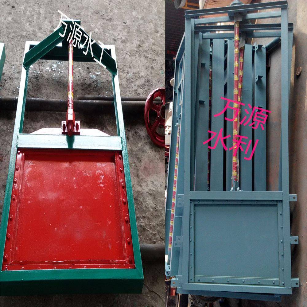 厂家直销螺杆式启闭机闸门0.5*0.5m铸铁机闸一体式闸门钢制6*1.2