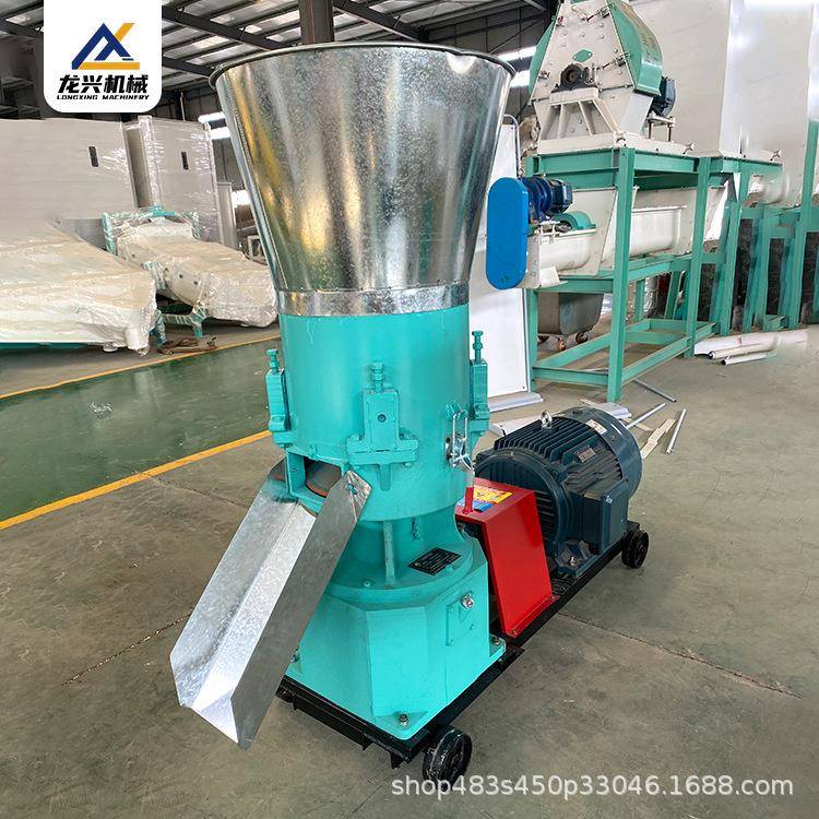 大中小型平模猪饲料颗粒机牛羊养殖制粒机跨境鸡鸭鹅颗粒机