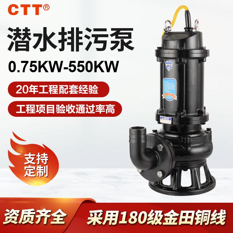 单相自动搅匀泵WQ污水潜水泵铸铁220v生活用水2寸排污泵