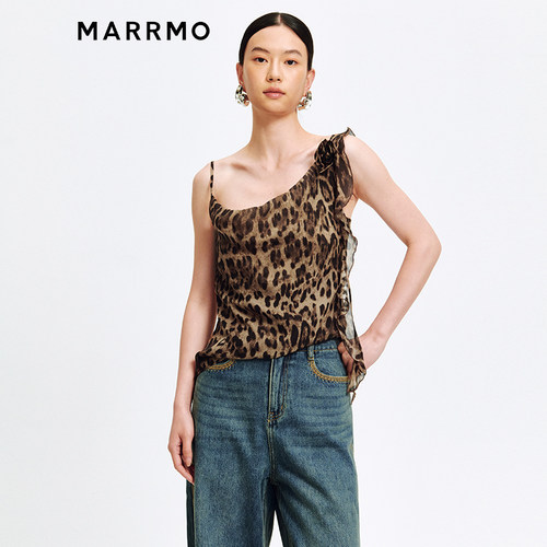 MARRMO/马髦不对称立裁飘带吊带