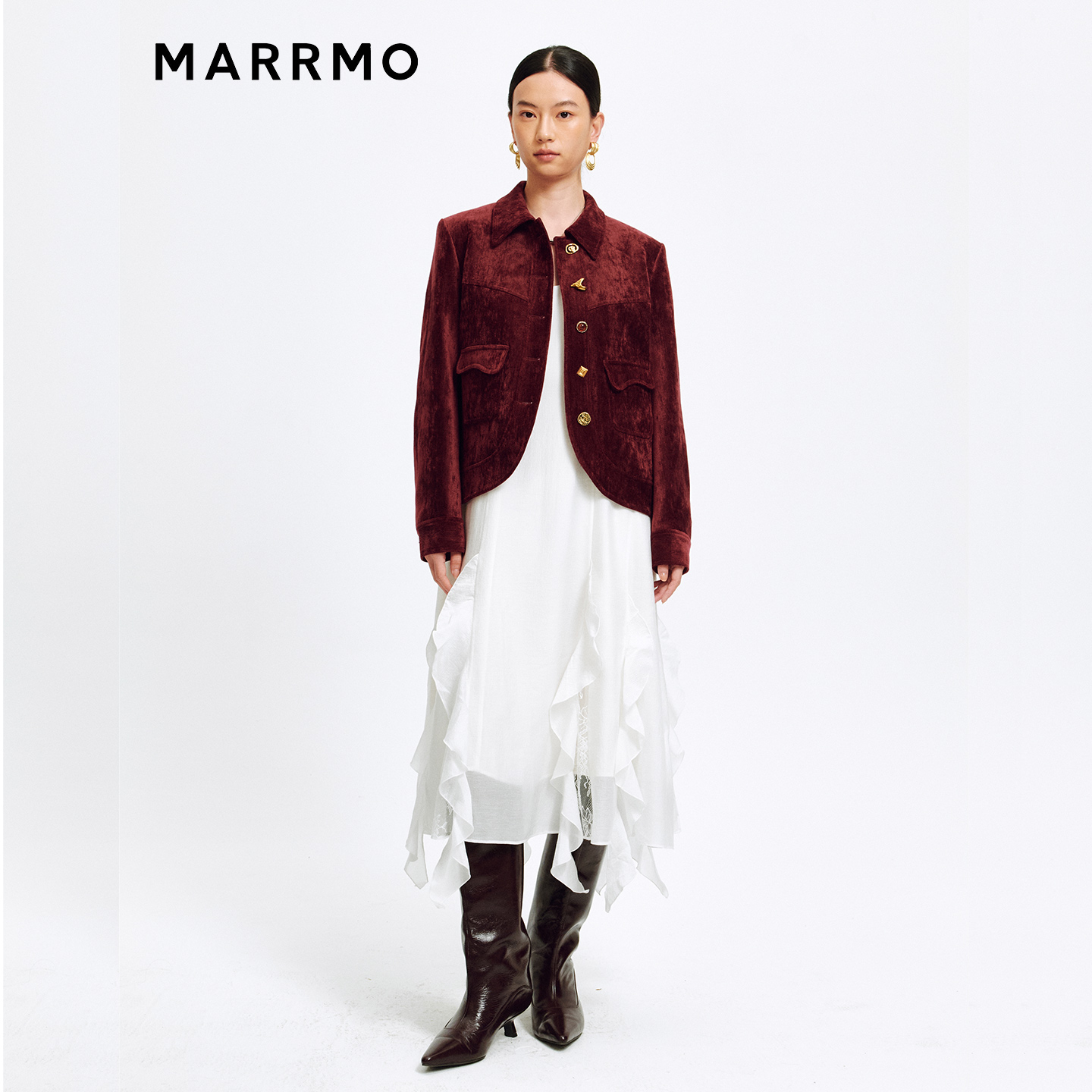 MARRMO/马髦异形扣马术时装外套