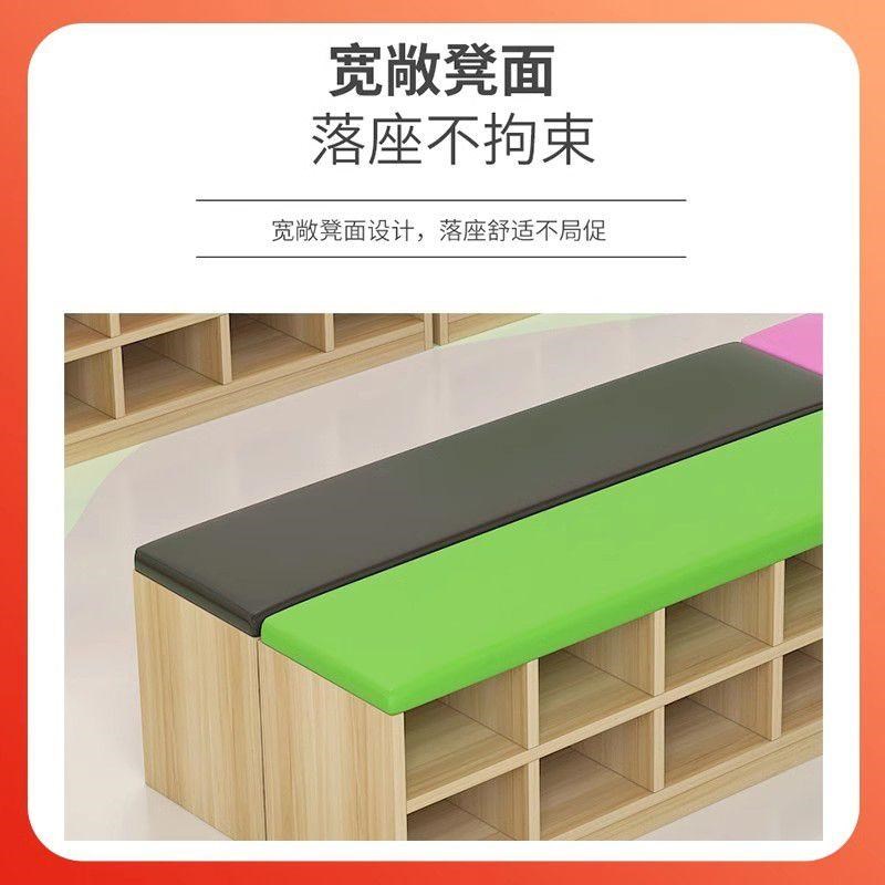 幼儿园儿童换鞋凳子早教中心沙发凳可坐可储存凳家用门口长条凳子