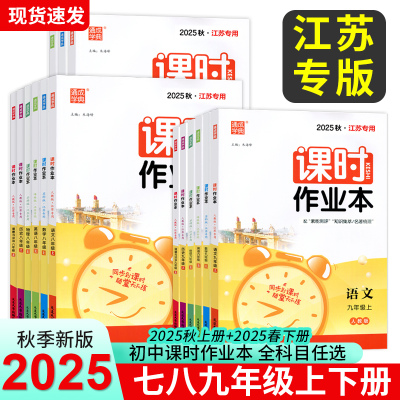 江苏专用新版通城学典课时作业本