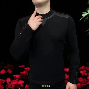 HakkaBVibbes朝服社秋冬加厚卫衣男长袖潮流修身休闲商务时尚帅气