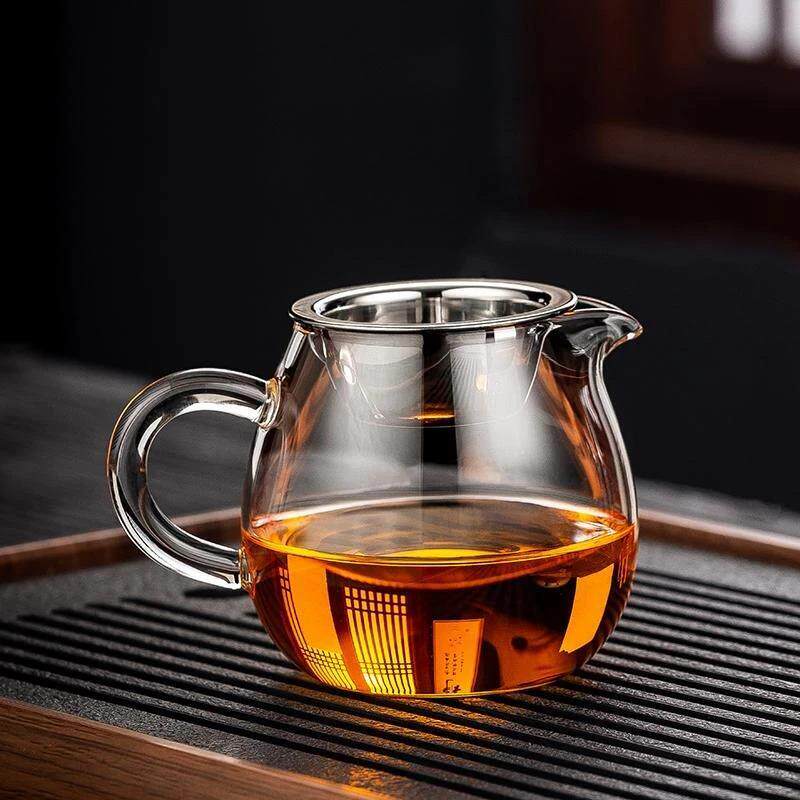 1Saian精品优选公道杯玻璃茶漏一体冲泡分茶器小青柑专用泡茶壶加