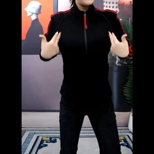 伍柒陆红运当头冬季加绒卫衣男士长袖潮流修身休闲商务时尚帅气