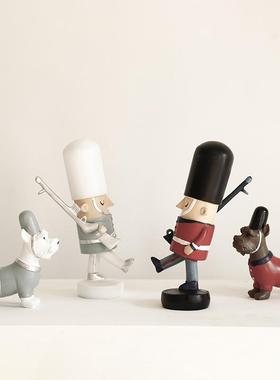 创意客厅胡桃夹子木偶小摆件英国士兵家居装饰品酒柜摆设软装装饰