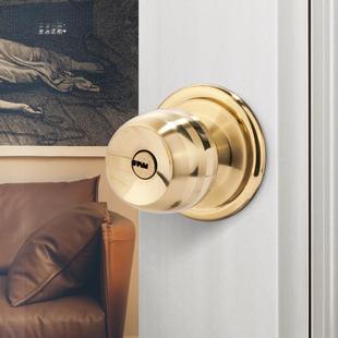 固特球球形锁室5831式内家用房门锁卫生间通型圆形锁用老木门球型