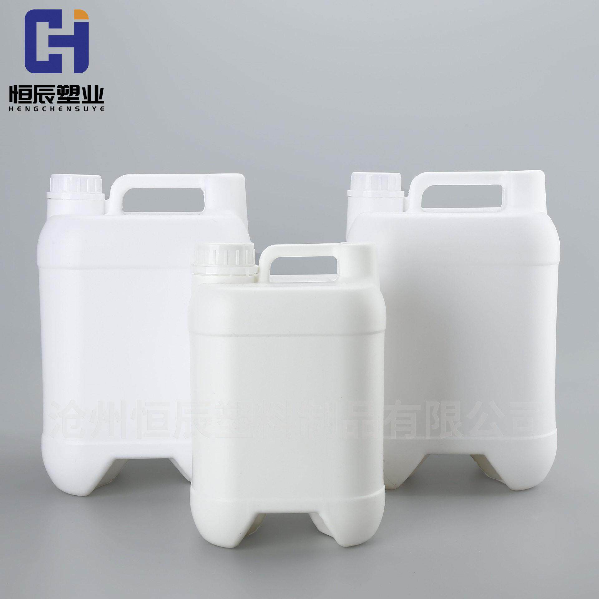 加厚5升堆码塑料桶2.5公斤化工方桶4升方形包装壶 5L密封塑料桶