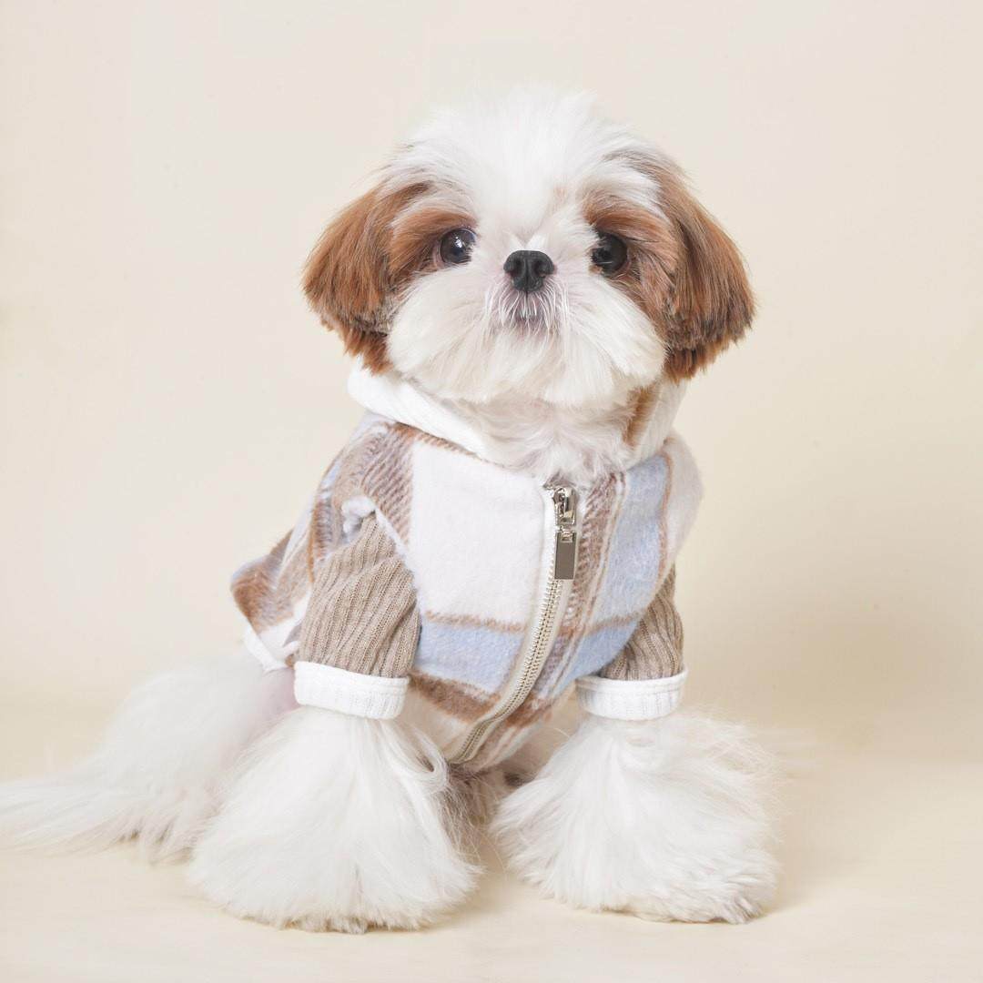 DDPET狗狗衣服宠物秋冬法斗雪纳瑞比熊马尔济斯西施厚羊羔绒马甲