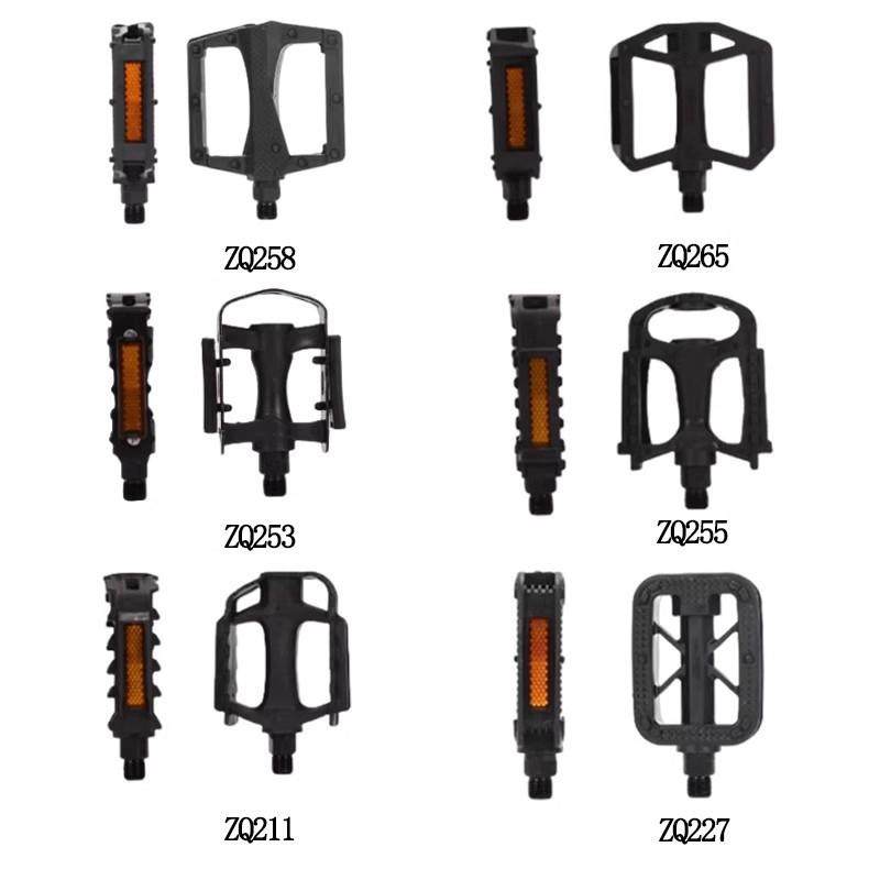 折叠公路城市山地自行车脚踏板装备单车塑料有珠脚蹬子加宽耐用