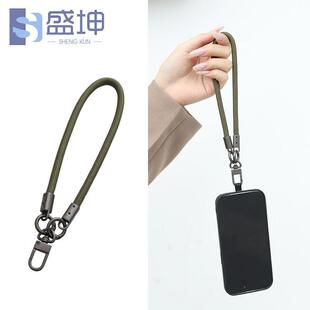 定制手机挂绳替换手机链挂脖手机绳时尚手腕带多尺寸彩色涤纶绳扣