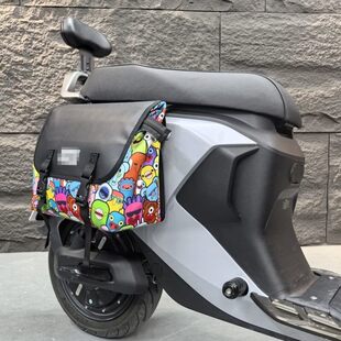 电动车挂箱摩托车两侧边箱加装尾箱拓展包后备箱通用型大容量头盔