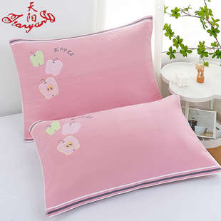 天阳云朵棉枕巾一对装纯棉纱布细纱情侣单人吸汗透气四季枕头盖巾