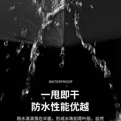 511雨伞超大号双层全自动折叠加固抗风黑胶晴雨两用商务伞双人