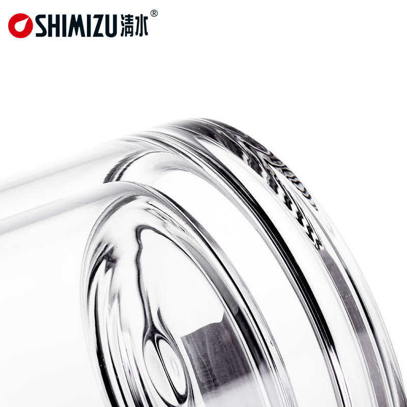 清水双层玻璃杯男女士便携商务办公过滤茶杯带盖有手柄水杯400ml