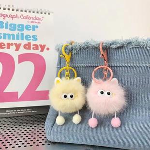 耳朵小精灵毛绒挂件毛毛可爱卡通书包超萌情侣款 闺蜜钥匙玩偶爆款