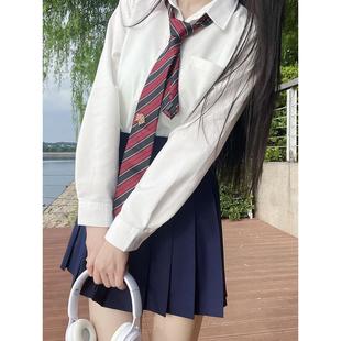 39cm纯色jk百褶裙绀色jk短裙灰色春夏基础款 黑色狗短轮褶半身裙女