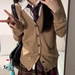 校供高腰裙子套装 jk制服秋冬学院风百褶裙女原创正版 日系毛衣开衫