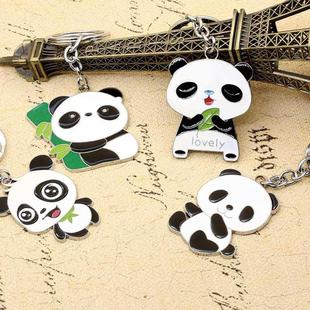可爱都念品熊猫钥匙扣个性 礼品定成制四大熊纪猫川刻字定熊猫制LO
